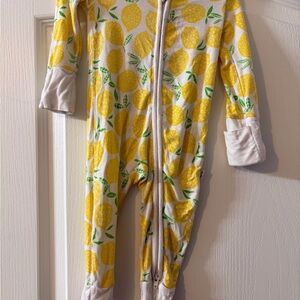 Little Sleepies Yellow Lemon Kids Footie